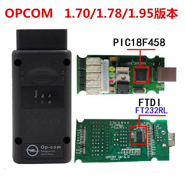 OP-Com для Opel Hardware V1.99, последняя версия диагностики PIC18F458 FLASH FW