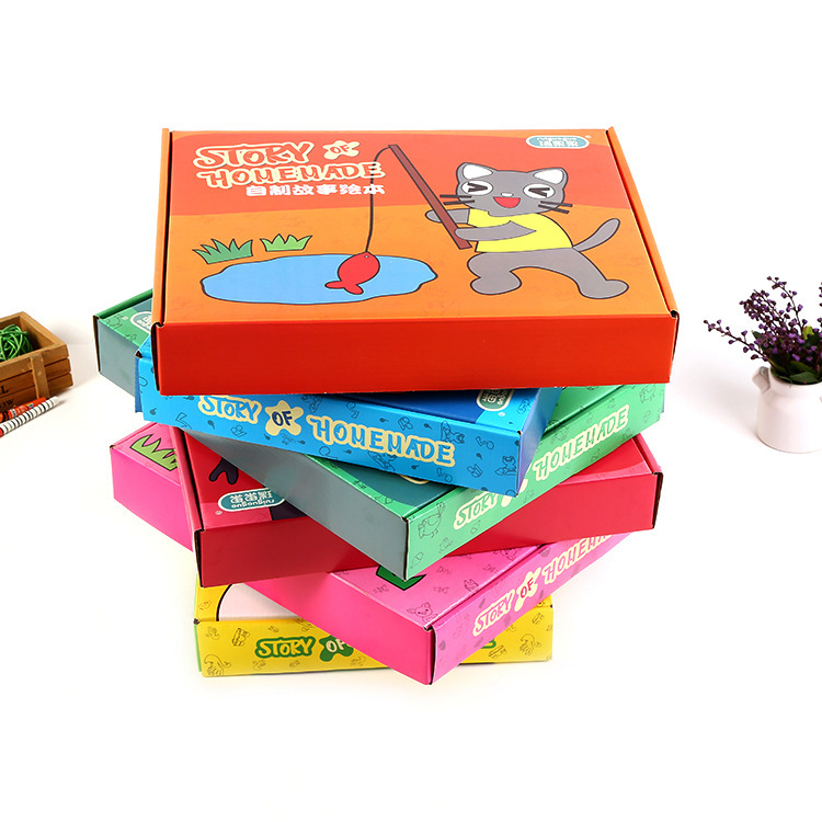 飞机盒快递专用纸盒特硬瓦楞彩盒双面印刷服装包装盒