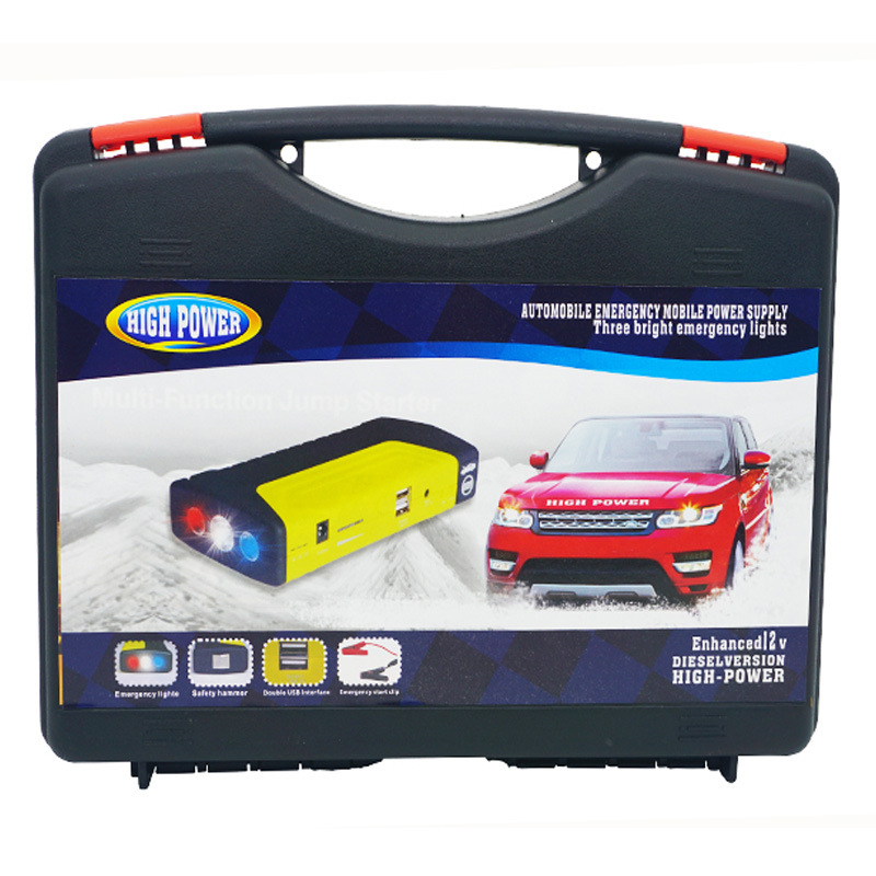 Arrancador de coche portátil 12V, batería externa multifunción, cargador de emergencia