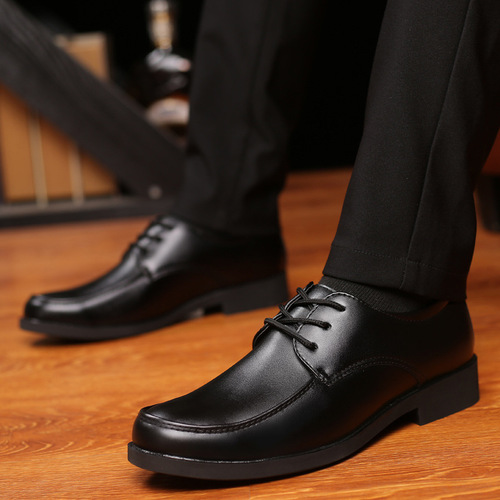 2024男鞋春季新款男士正装商务皮鞋男英伦日常工作鞋单鞋一件代发