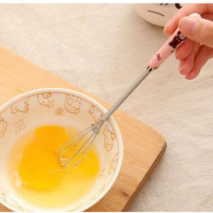 A1940 Teddy Bear Ceramic Handle Whisk Eggbeater Kitchen Cake Baking Mixer Handheld Whisk