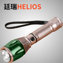 厂价批发美国Q5铝合金强光手电筒旋转变焦充电LED远射骑行