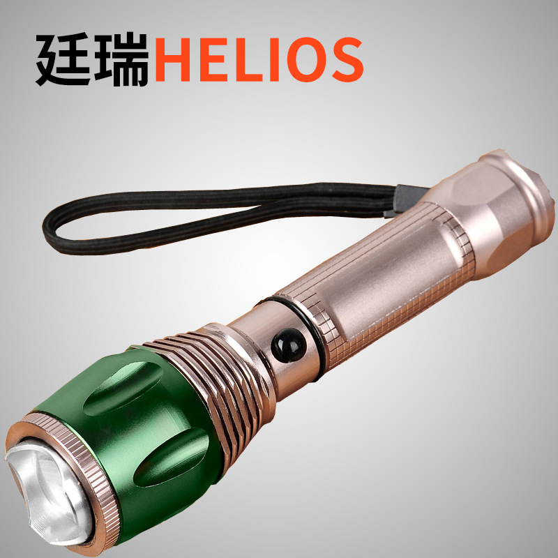 厂价批发美国Q5铝合金强光手电筒旋转变焦充电LED远射骑行