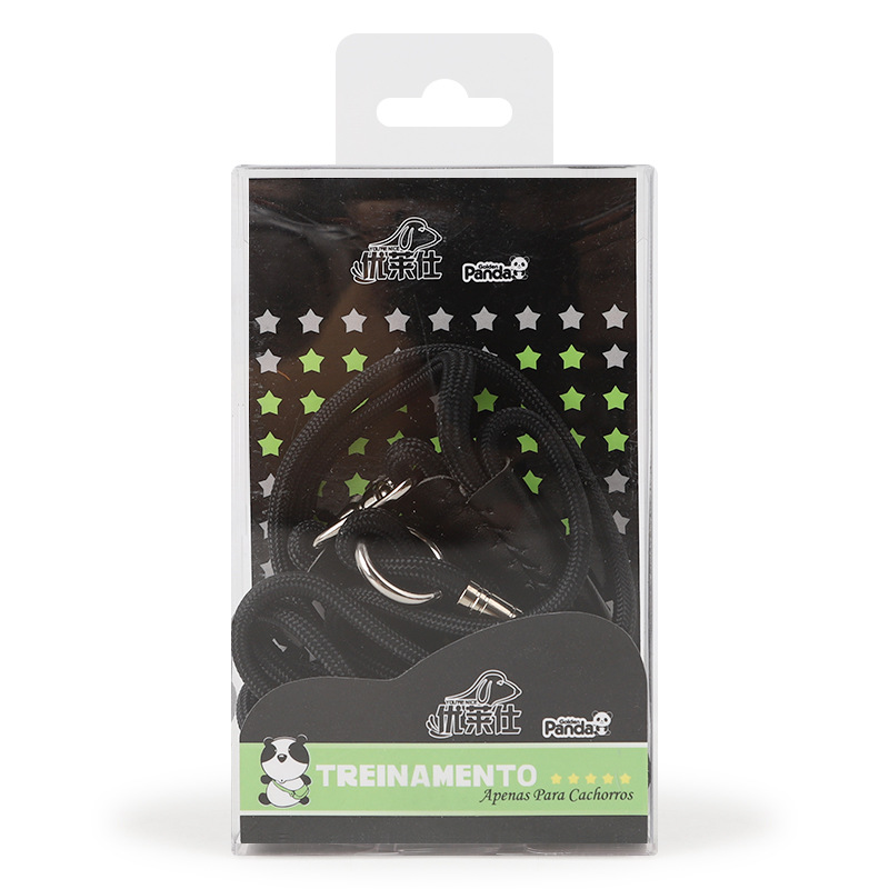 En stock venta al por mayor ulaishi Golden Panda serie llano nylon integrado cuerda competencia perro entrenamiento perro cadena mascota P cadena