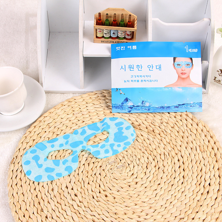 Calefacción vapor máscara de ojos OEM lavanda compresa caliente máscara de ojo transpirable aliviar la fatiga ocular sueño máscara de ojo frío máscara de ojo