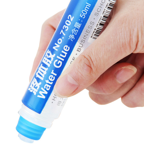 Deli 7302 liquid glue large 50ml glue stick office student supplies high viscosity liquid glue easy to carry