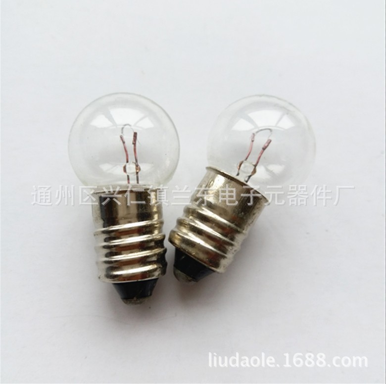 LED bulbs: 1.5V, 2.5V, 3.8V, 4.8V, 4.9V, 6V, 6.2V, 0.3A, 0.5A, 0.15A. 5W screw-type desk lamp bulb.
