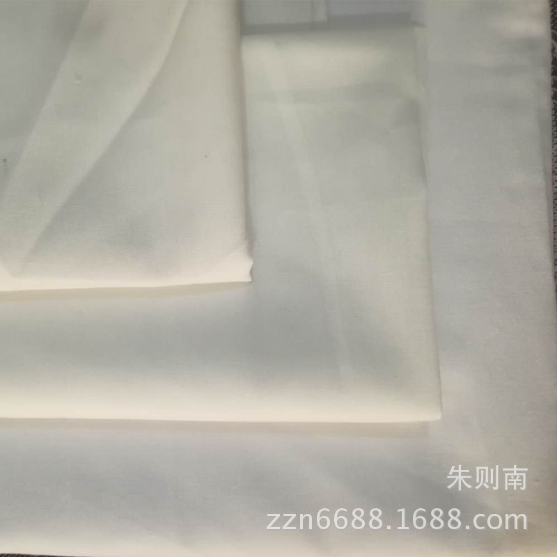 现货批发110*76白色涤棉平布口袋布 的确良tc衬布服装里布面料