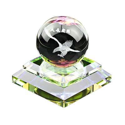 Car ornaments: car supplies crystal glass base