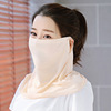 Summer breathable street silk medical mask, Korean style, with neck protection