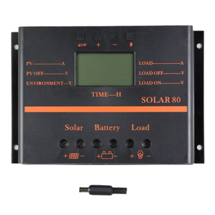 S80 one-screen multi-state Display solar controller PWM 12V24V80A solar power generation controller
