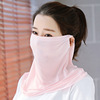 Summer breathable street silk medical mask, Korean style, with neck protection