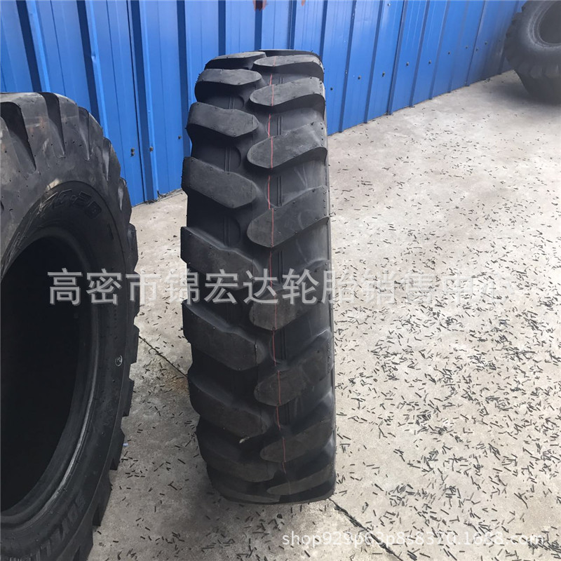 挖沟机轮胎7.50-16工程机械轮胎825-16 20越野花纹加密花纹
