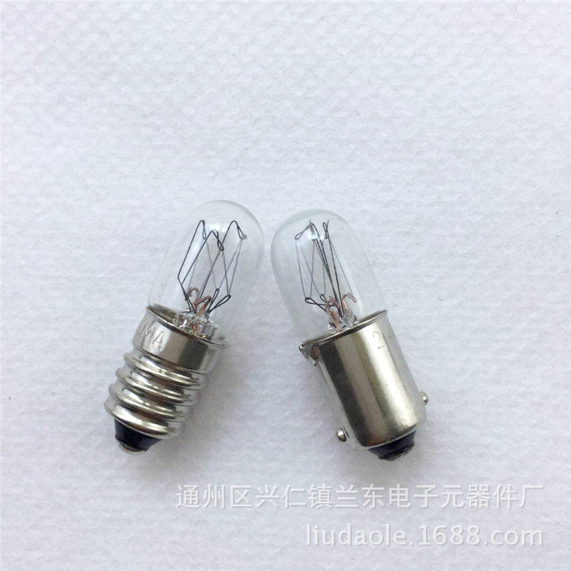 Instrument and machine tool bulbs, 110V/220V, button indicator bulbs, bayonet-mounted bulbs, screw-mounted bulbs.