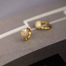 9K/10K/18K/14K金耳环 耳骨环耳扣 黄金珠宝首饰 2278精工宝石