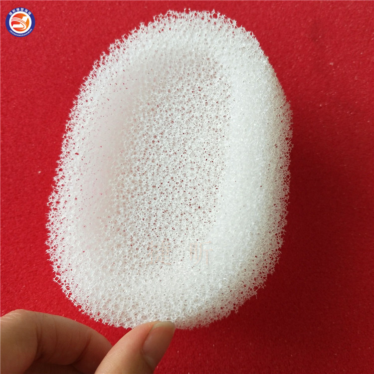 工厂生产 17*9白色抗黄肥皂沥水海绵 细孔网状丝瓜海绵香皂托