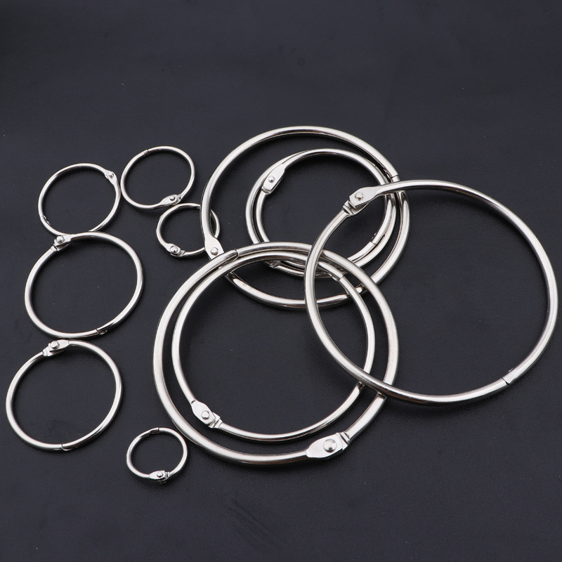 High quality table calendar loose-leaf book ring clamp ring metal movable ring open ring binding accessories note paper binding ring