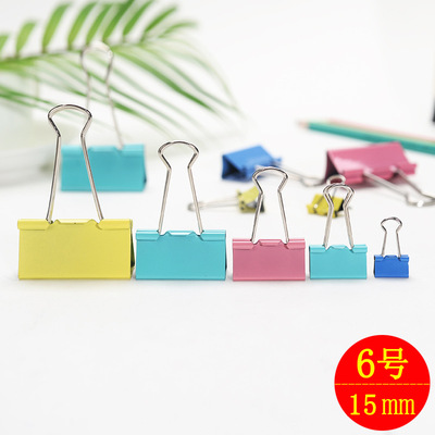Specializing in the production 15mm Binder Clips bulk colour Binder Clips Since sales wholesale Cross border Source of goods