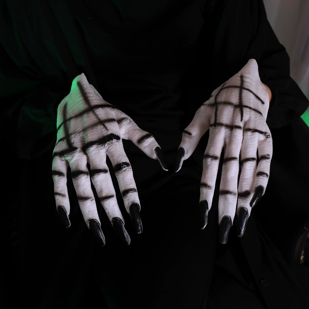 Пара Halloween ужасных женских перчаток-призраков, костюм для вечеринки, реквизит для карнавала