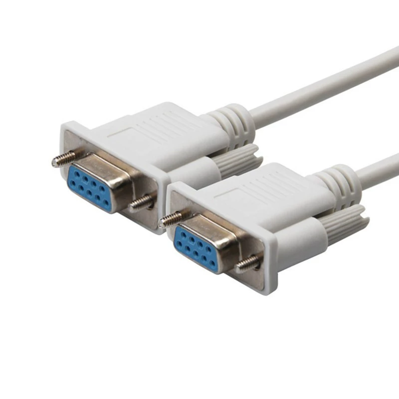 [9-pin последовательный кабель RS232 COM данные кабель DB9 мама к маме отверстие к отверстиям прямое соединение перекрестно доступно 1.5 м]