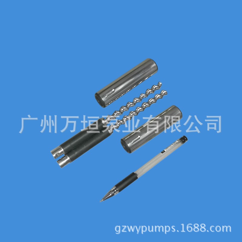 精密微量计量包胶转子0.3cc新款 超微量滴胶泵点胶螺杆阀转子定子