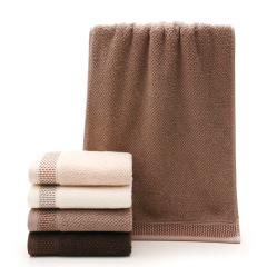 源頭貨源提花蜂窩棉毛巾素色大氣企業年會周年慶禮品吸水簡約洗臉