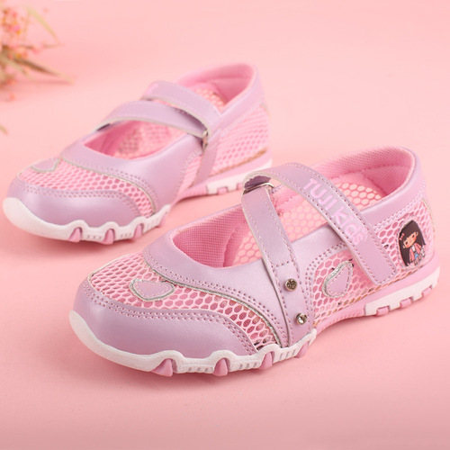 2024 Spring New Foreign Trade Children's Sandals Girls Shoes Sweet Cartoon Girls Sandals Girls Princess Shoes Wholesale