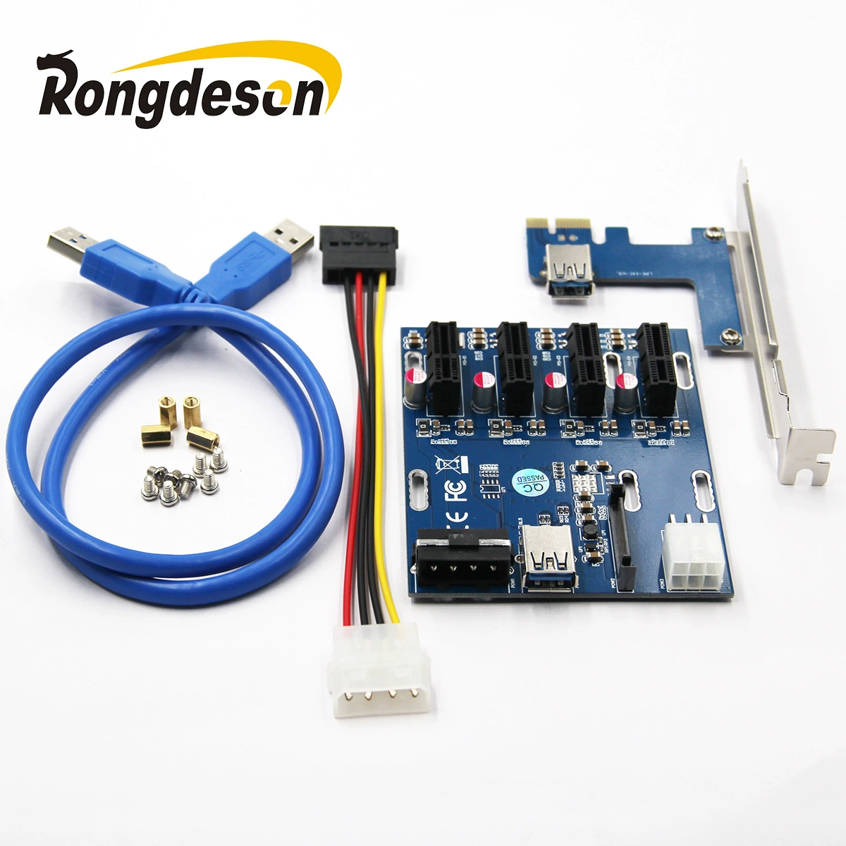 Фабричная карта расширения PCI-E до четырех PCI-E интерфейсов PCI-E до 4 слотов PCI-E карта