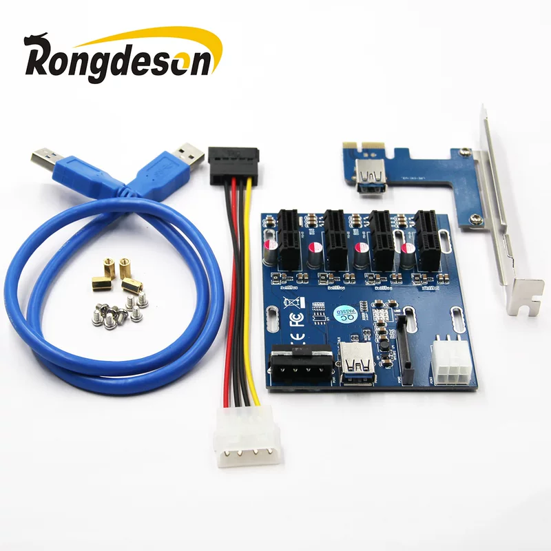 Фабричная карта расширения PCI-E до четырех PCI-E интерфейсов PCI-E до 4 слотов PCI-E карта