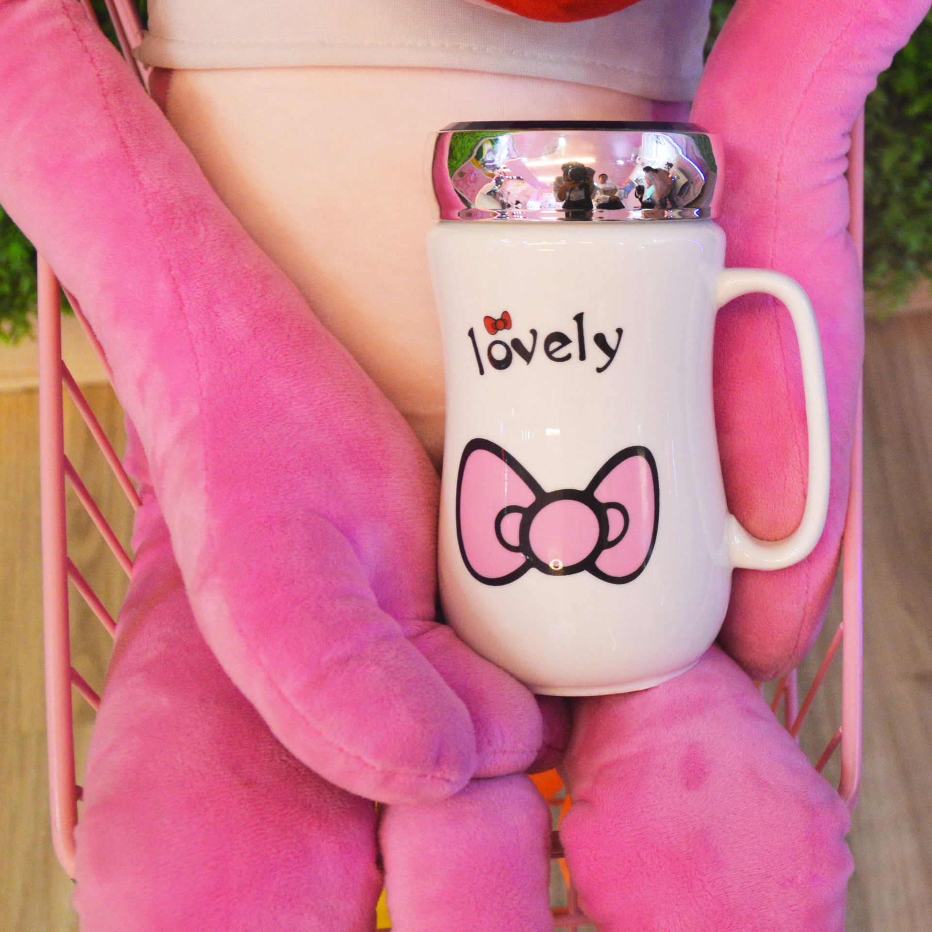 Taza de cerámica con tapa taza de regalo creativo logo grupo edificio actividad personal Regalo De vacaciones cielo estrellado taza de agua