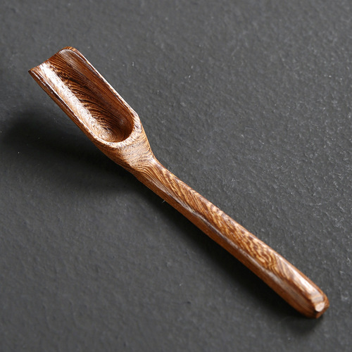 Tea spoon, solid wood tea set, tea spoon, ebony tea ceremony accessories, bamboo tea shovel, factory direct sale
