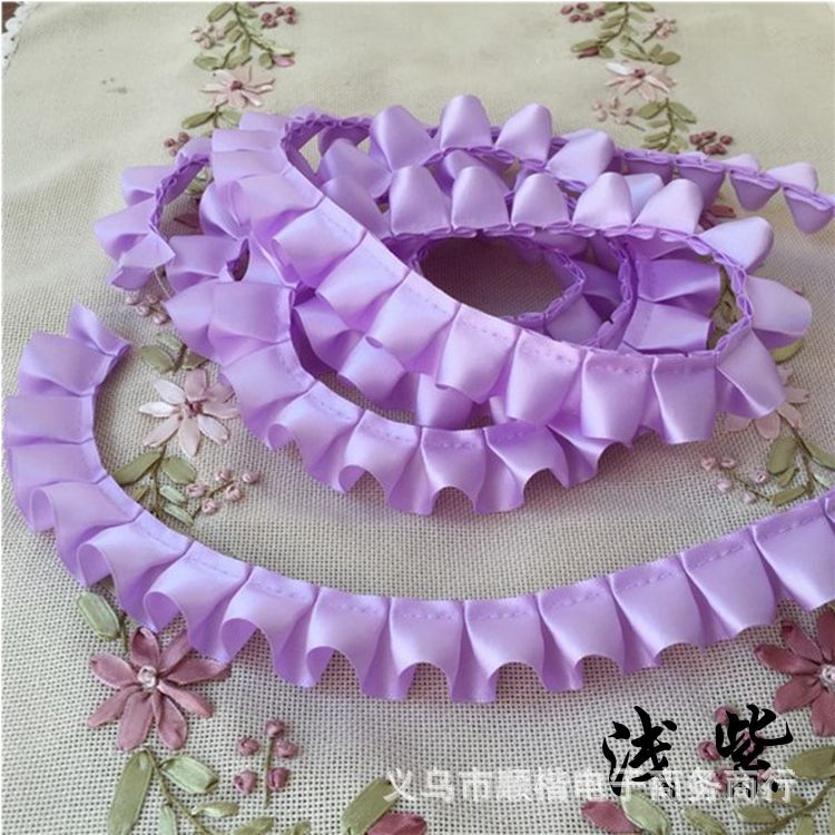 2、5cm リボン、ウェビング、レース、割引、プリーツレース、衣料品アクセサリー、カーテン、枕、おもちゃ、レース 30m