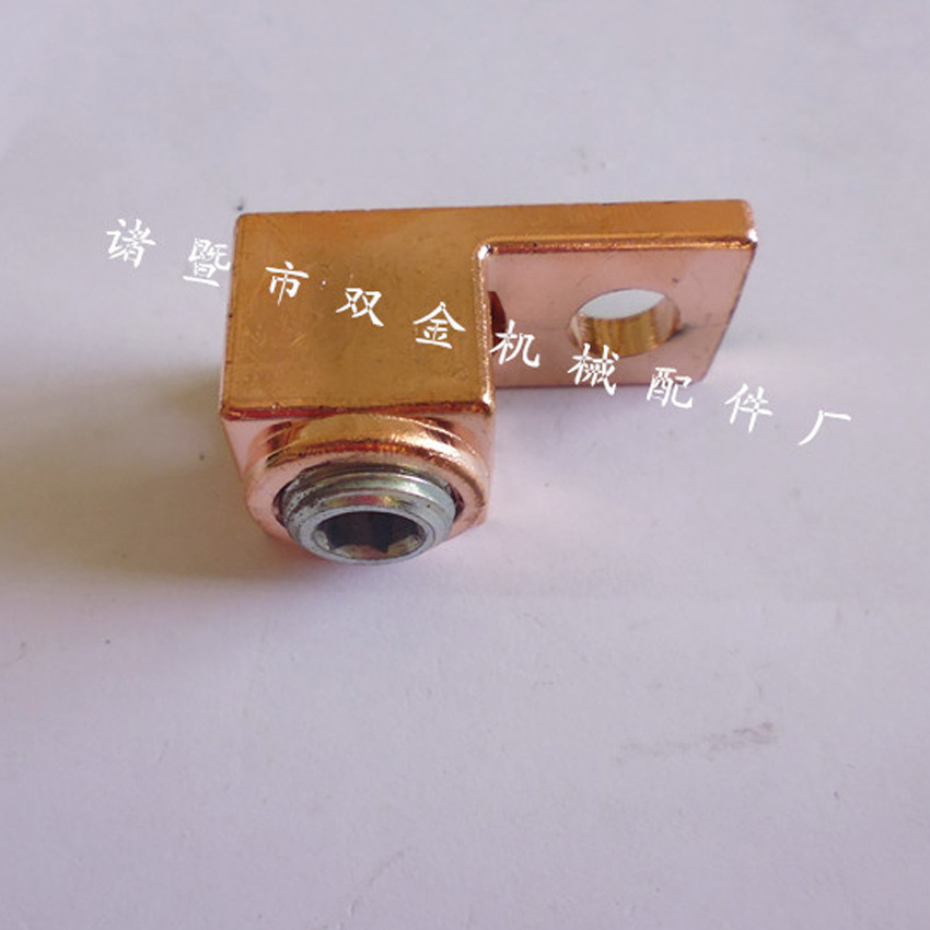 太阳能电瓶夹头 电线固定用铜接头 电缆线路固定夹头 黄铜接
