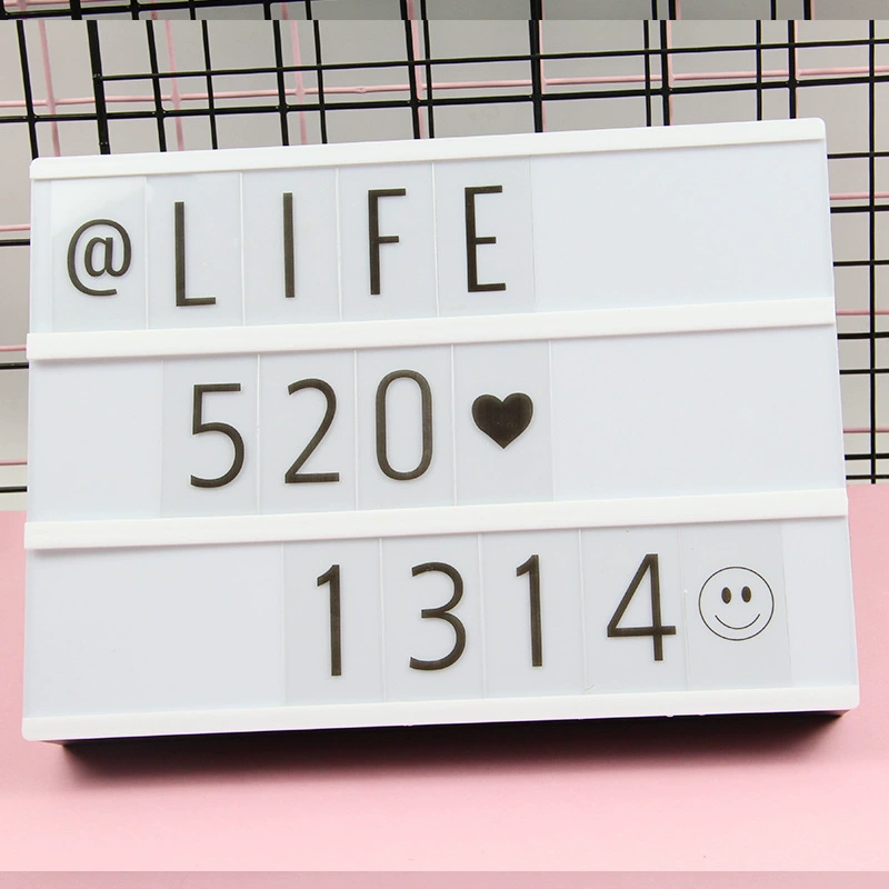 麦卡隆 Mccarron letters light box light -emitting A4 light box DIY confession card battery USB