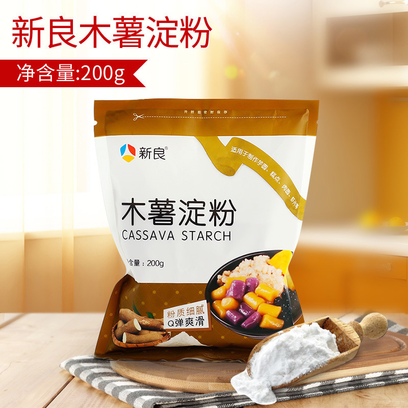 Xinliang Tapioca Starch Tapioca Flour Taro Ball Starch Grass Jelly Powder Adazi Taro Ball Dessert Ingredient 200g
