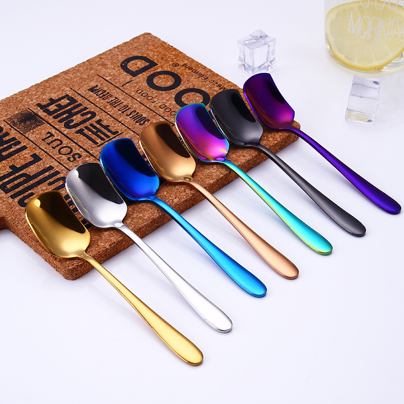 Cuillère à glace en acier inoxydable créative pour café_voghion.com