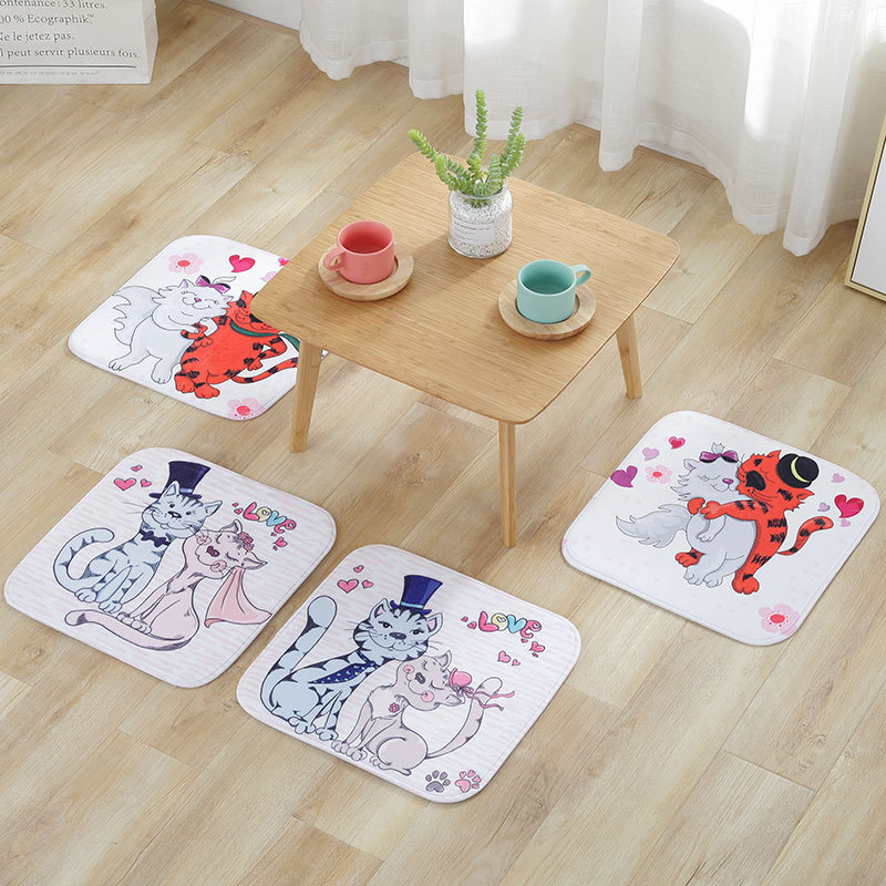 榻榻米地板沙发布艺坐垫学生坐垫椅垫办公室电脑椅厚汽车方形坐垫