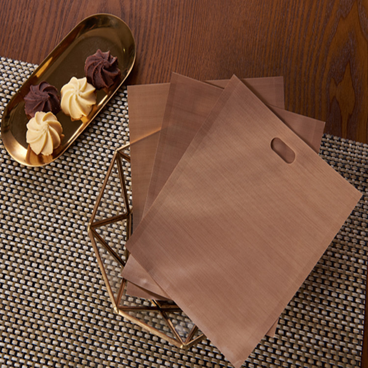 Venta directa de fábrica reutilizable resistente a altas temperaturas bolsa de tostadas de teflón antiadherente horno microondas bolsa de barbacoa