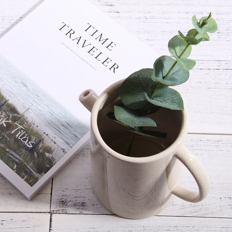 Nórdico simple moderna tetera decoración florero creativo salón estudio decorativo gabinete de cerámica flor titular de la flor al por mayor