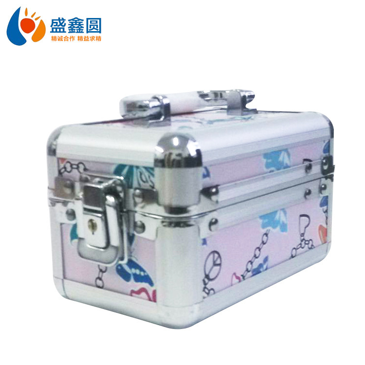 工厂直营2025新款工具箱铝合金防水材质银色多功能收纳箱小号