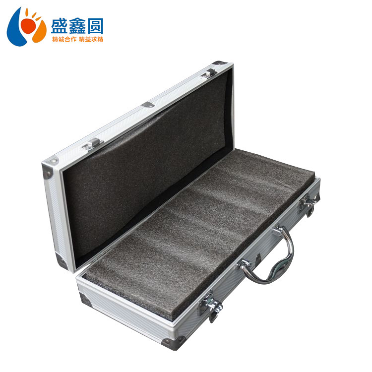 热销新款五金工具箱铝合金海绵亚力克户外收纳箱380x170x70mm