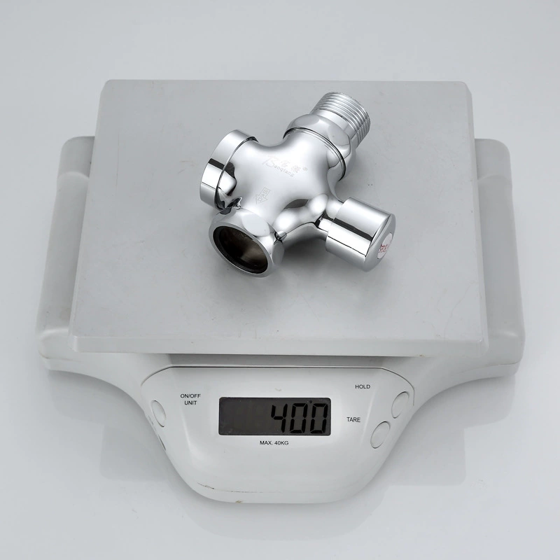 Flush Valve copper hand-press bidet toilet flush valve self-closing with delay four-way factory wholesale