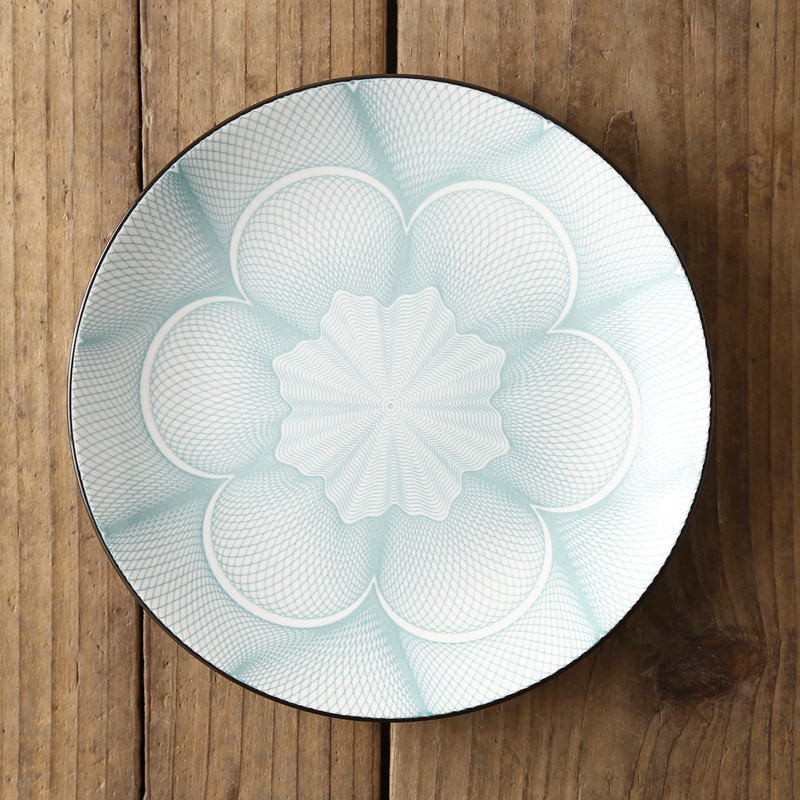 8 얕은 플랫 플레이트-라이트 블루 6