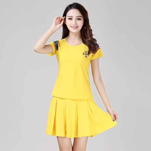 Square dance clothing new 2018 sports two-piece set women's summer performance costume adult performance dance outfit