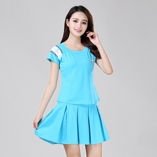 Square dance clothing new 2018 sports two-piece set women's summer performance costume adult performance dance outfit