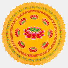 佛具拜垫拜佛跪垫 现货批发加厚佛具用品莲花跪垫 拜佛蒲团