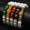 Agate bead bracelet from pearl, accessory, wholesale