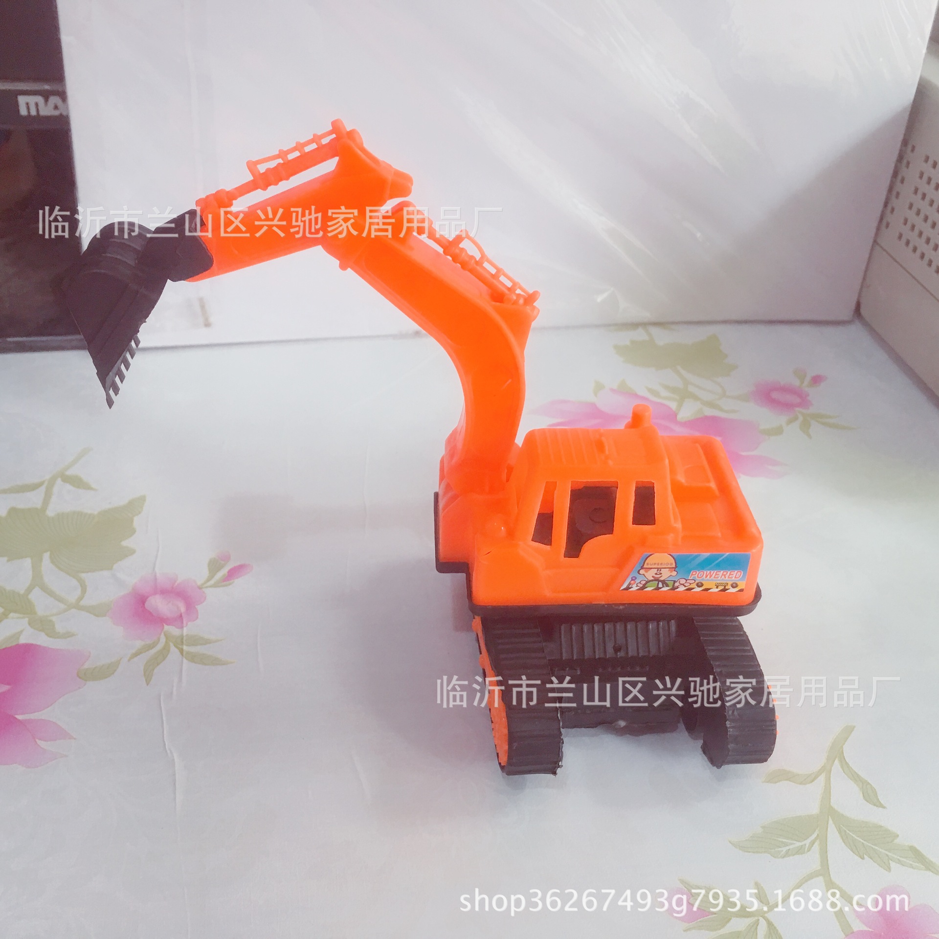 Anillo para niños de juguete de plástico excavadora de coches vehículo de ingeniería de dos yuanes tienda de juguetes grandes almacenes