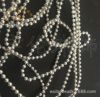 Factory direct selling fixed line connection pearl round bead gold -plated silver bead 2mm 3mm vacuum aluminum white