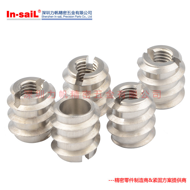 深圳厂家DIN系列自攻螺套307H 308H型三孔带帽型自攻螺套螺纹衬套